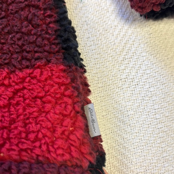 Eddie Bauer women’s fuzzy fleece sweater. Zipper collar. Size XL. Cabincore - Picture 2 of 8